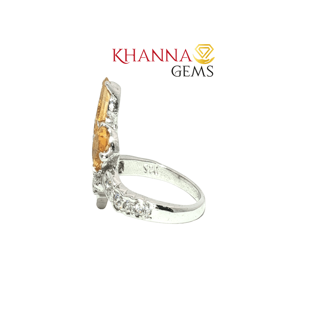2.94/GM  CITRINE ZIRCON RING Earrings - G0532