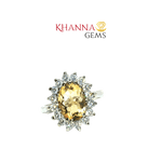 Load image into Gallery viewer, 3.64/GM  CITRINE ZIRCON RING Earrings - G06533