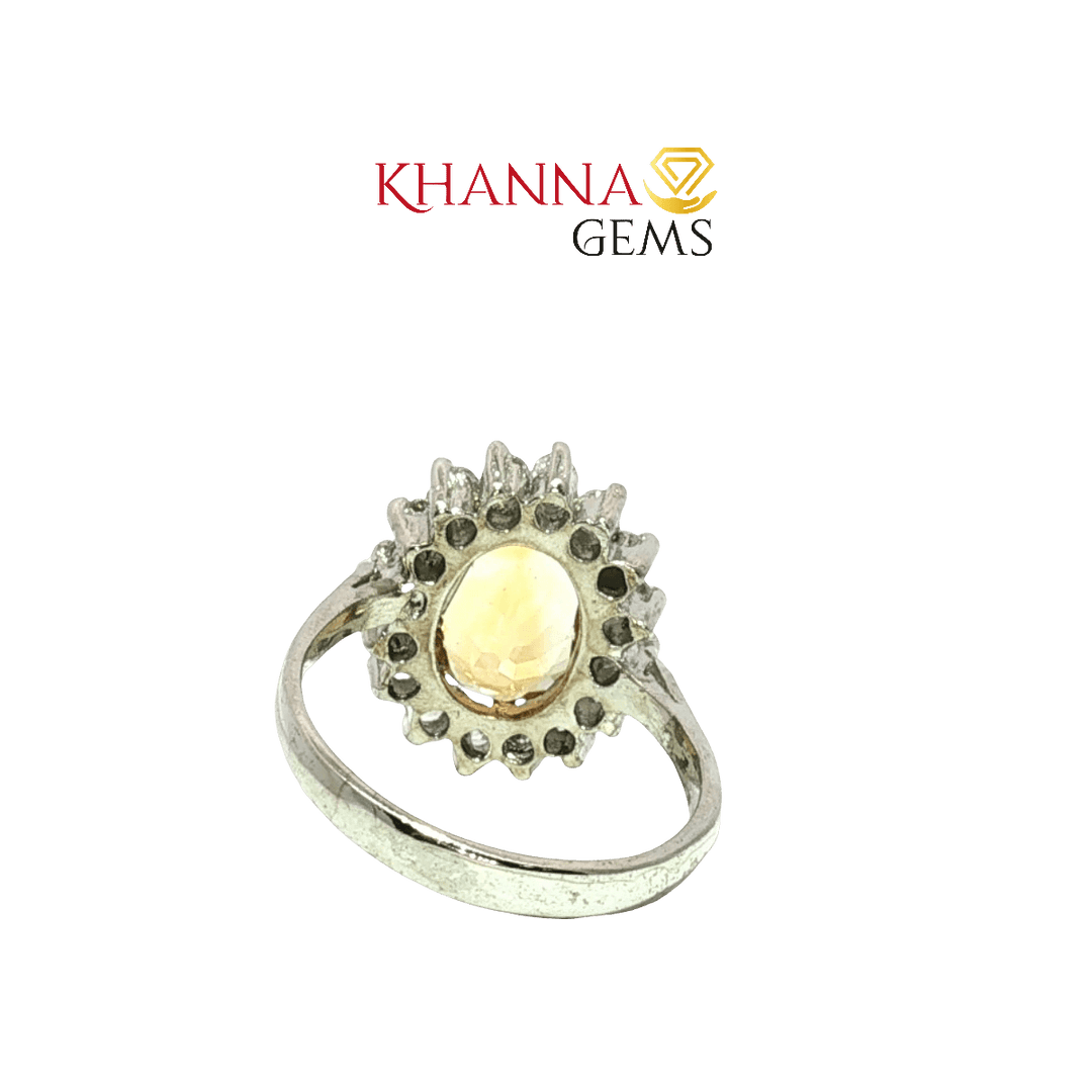 3.64/GM  CITRINE ZIRCON RING Earrings - G06533