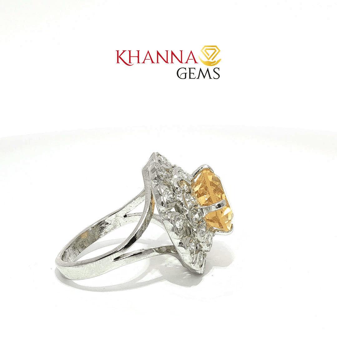 5.48/GM  CITRINE ZIRCON RING Earrings - G0535
