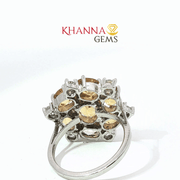 6.73/GM  CITRINE ZIRCON RING Earrings - G0537