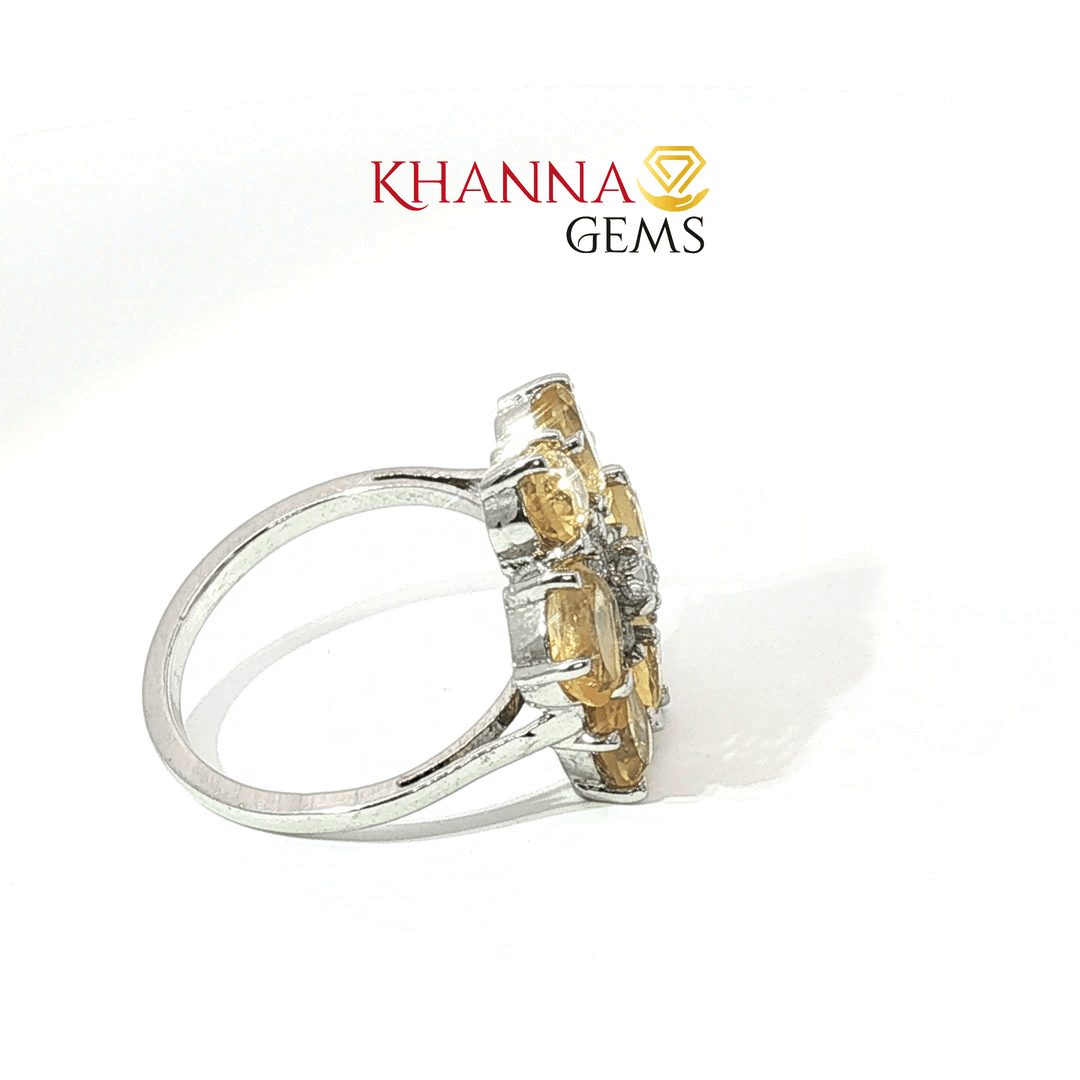 5.63/GM  CITRINE ZIRCON RING Earrings - G0539
