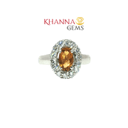 4.68/GM  CITRINE ZIRCON RING Earrings - G0543
