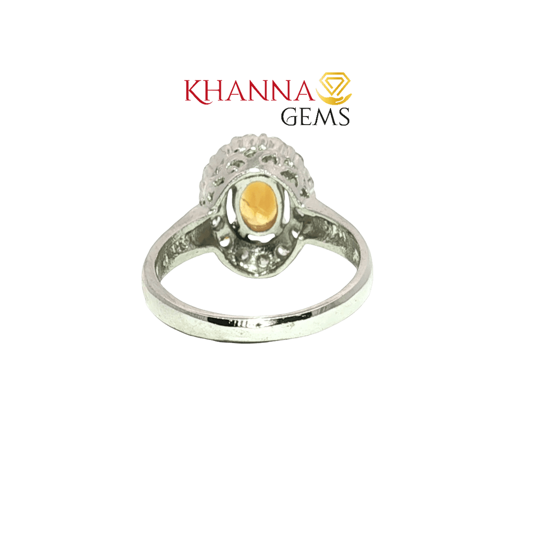 4.68/GM  CITRINE ZIRCON RING Earrings - G0543