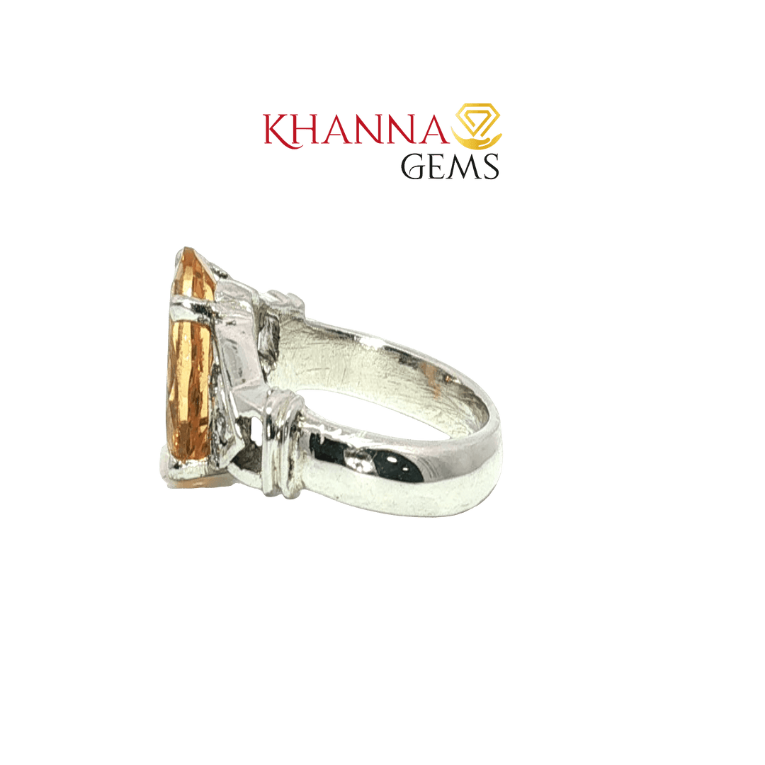 4.62/GM  CITRINE ZIRCON RING Earrings - G0546