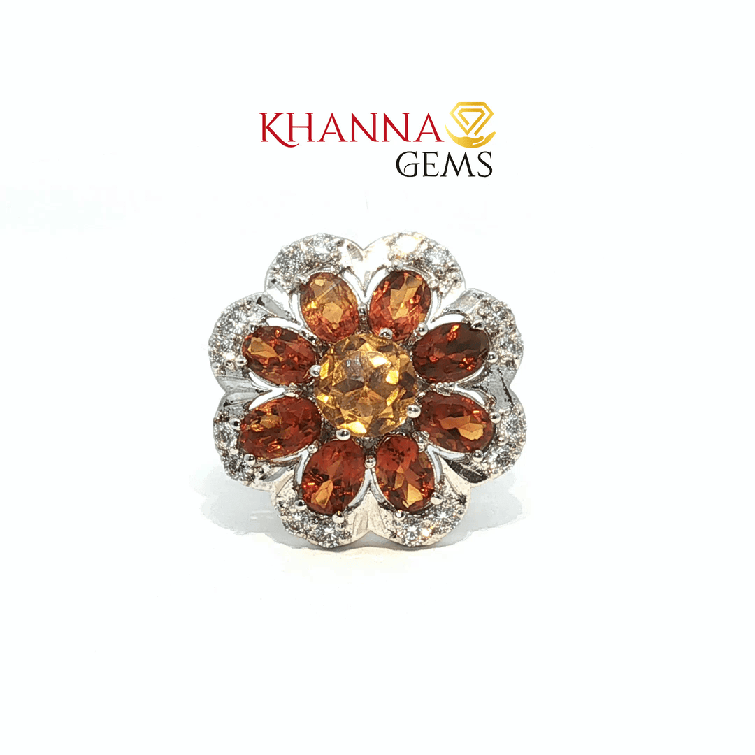 7.81/GM  CITRINE ZIRCON RING Earrings - G0549