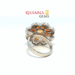 Load image into Gallery viewer, 7.81/GM  CITRINE ZIRCON RING Earrings - G0549