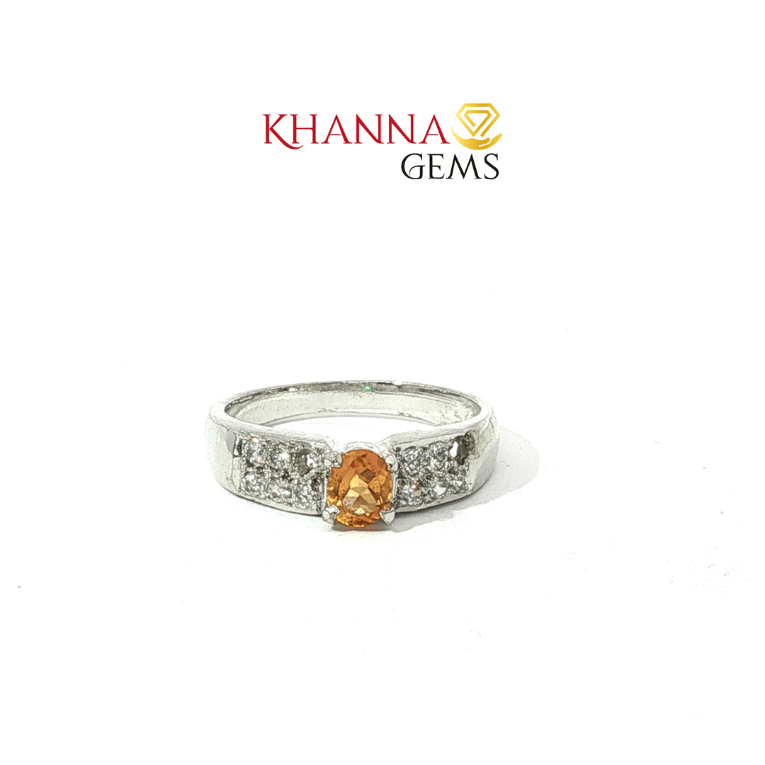 2.55/GM  CITRINE ZIRCON RING Earrings - G0645