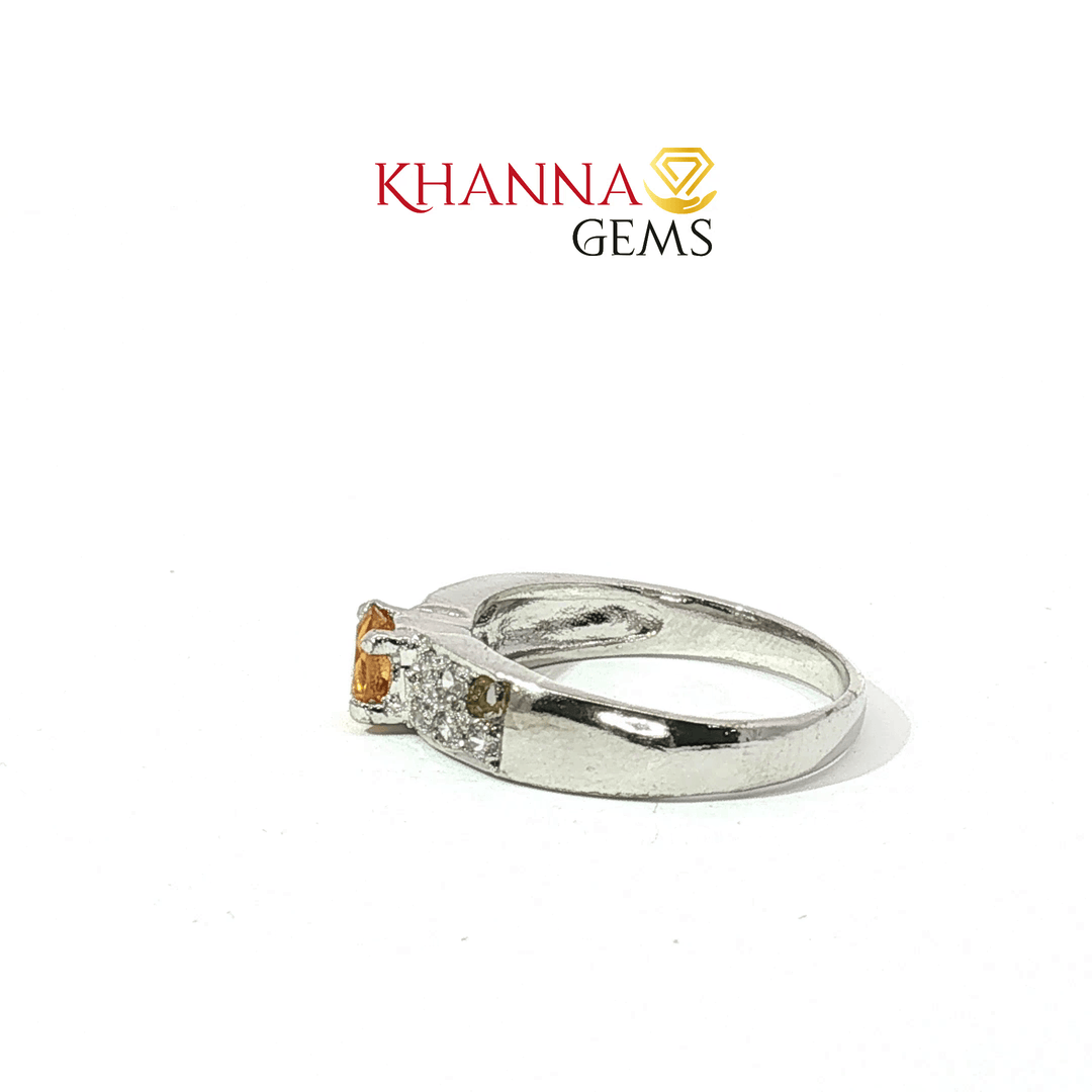 2.55/GM  CITRINE ZIRCON RING Earrings - G0645