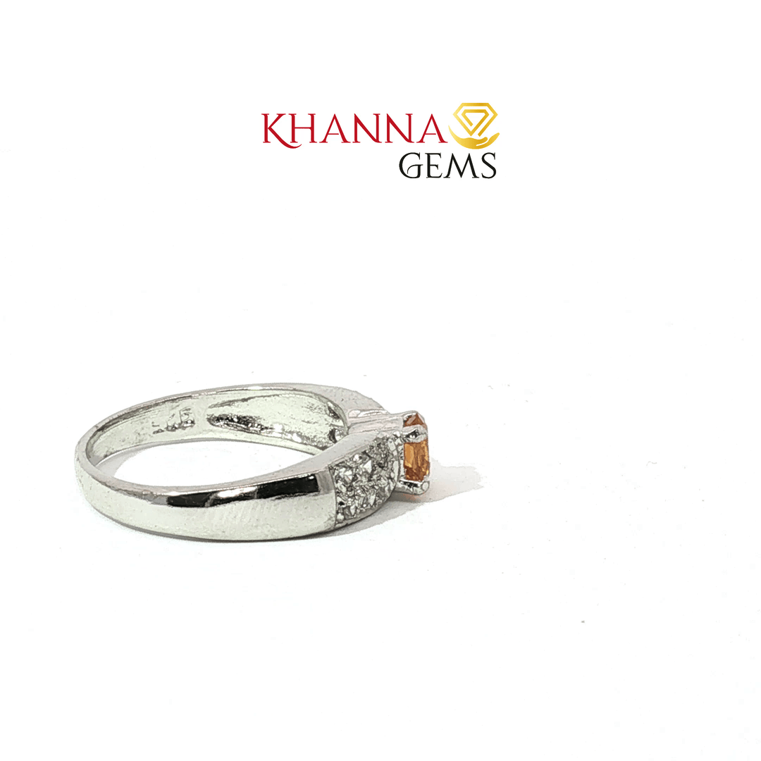 2.55/GM  CITRINE ZIRCON RING Earrings - G0645