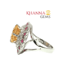 Load image into Gallery viewer, 5.64/GM  CITRINE RUBYZIRCON RING Earrings - G0536
