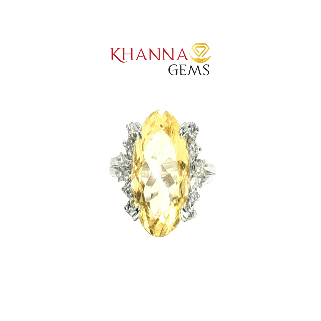 3.91/GM  CITRINE ZIRCON RING Earrings - G0531