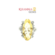 3.91/GM  CITRINE ZIRCON RING Earrings - G0531