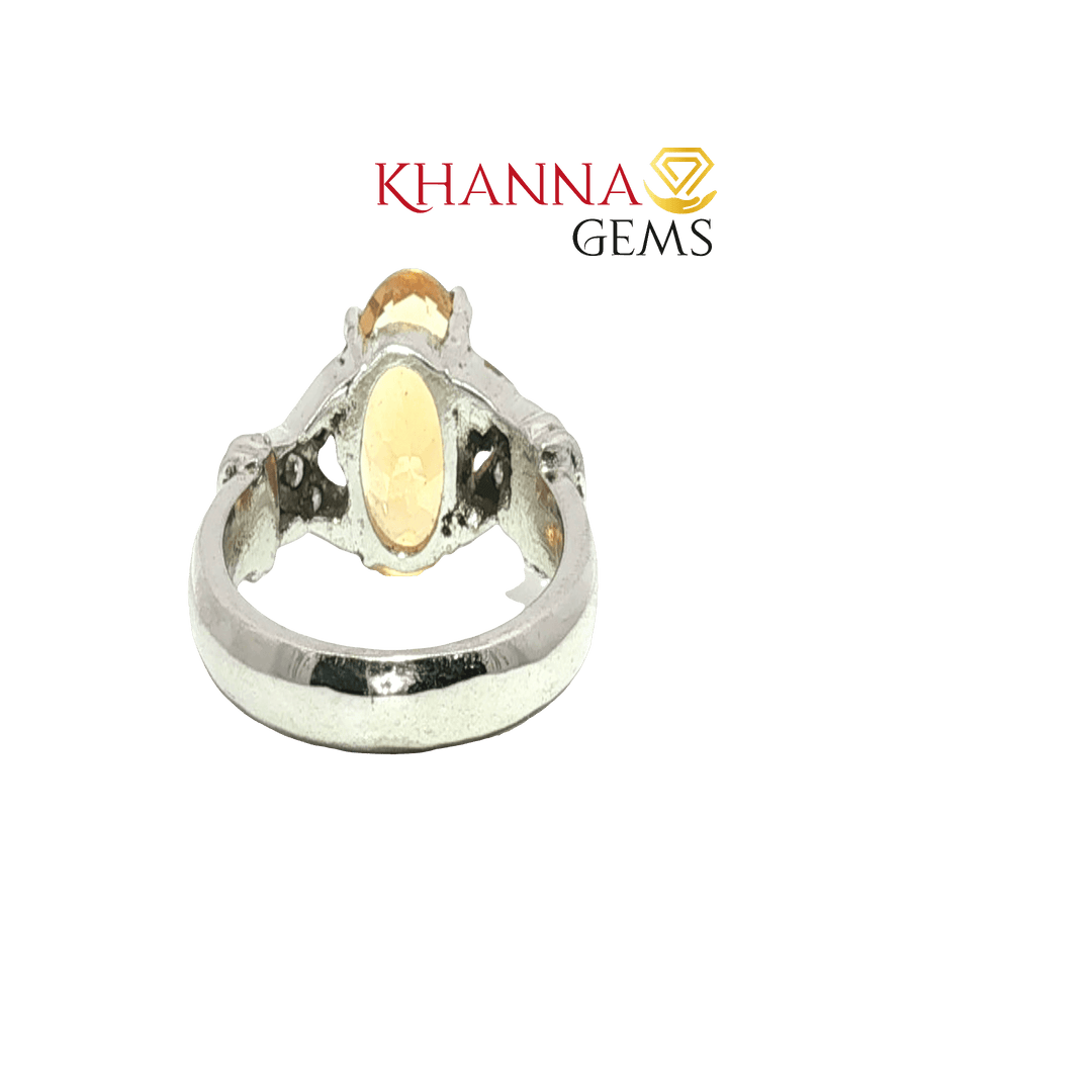 4.62/GM  CITRINE ZIRCON RING Earrings - G0546