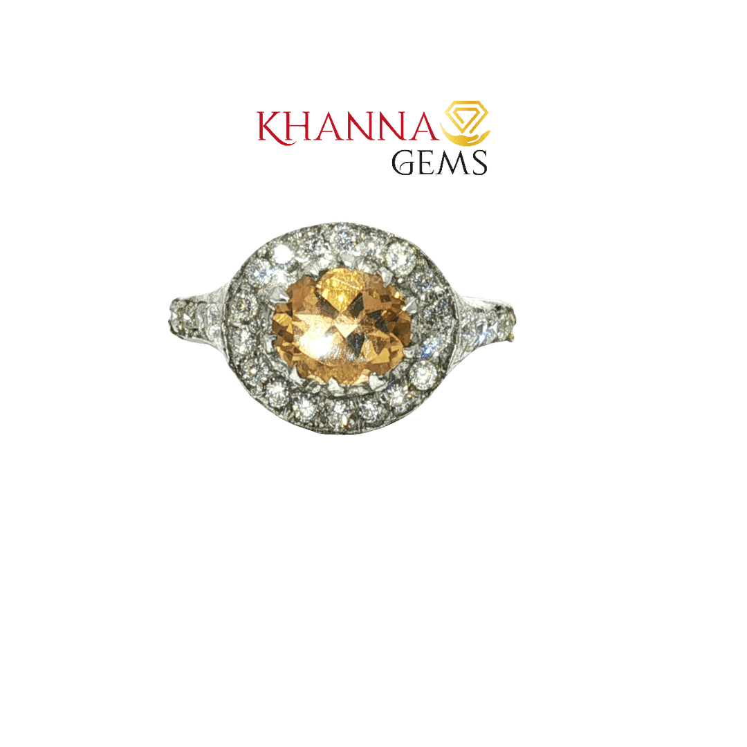 4.78/GM  CITRINE ZIRCON RING Earrings - G0534