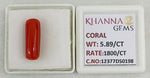 Load image into Gallery viewer, 5.89/CT Natural Red Coral With Govt. Lab Certificate-12377D50198