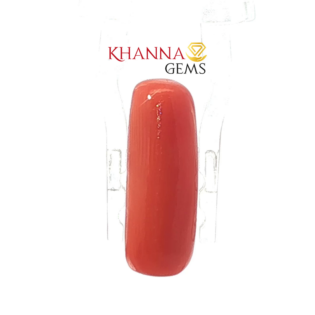 7.6/CT Natural Certified Coral Gemstone -10833D43733