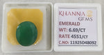 Load image into Gallery viewer, 6.69/CT Natural Panna Stone with Govt. Lab Certificate-11925D48092