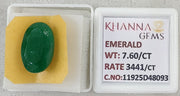 7.6/CT Natural Panna Stone with Govt. Lab Certificate-11925D48093