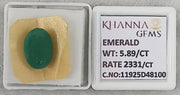 5.89/CT Natural Panna Stone with Govt. Lab Certificate-11925D48100