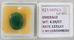 Load image into Gallery viewer, 4.59/CT Natural Panna Stone with Govt. Lab Certificate-11925D48101