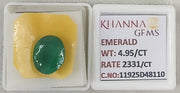 4.95/CT Natural Panna Stone with Govt. Lab Certificate-11925D48110