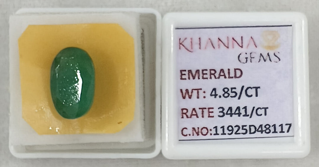 4.85/CT Natural Panna Stone with Govt. Lab Certificate-11925D48117