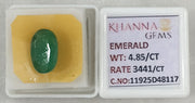 4.85/CT Natural Panna Stone with Govt. Lab Certificate-11925D48117
