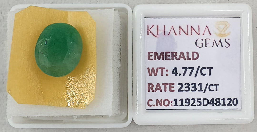 4.77/CT Natural Panna Stone with Govt. Lab Certificate-11925D48120