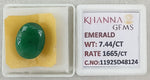 Load image into Gallery viewer, 7.44/CT Natural Panna Stone with Govt. Lab Certificate-11925D48124