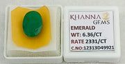 6.36/CT Natural Panna Stone with Govt. Lab Certificate-12313D49921