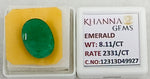 Load image into Gallery viewer, 8.11/CT Natural Panna Stone with Govt. Lab Certificate-12313D49927