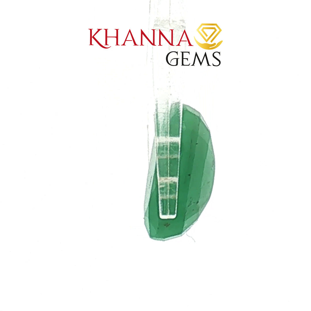 4.8/CT Natural Panna Stone with Govt. Lab Certificate-12313D49946
