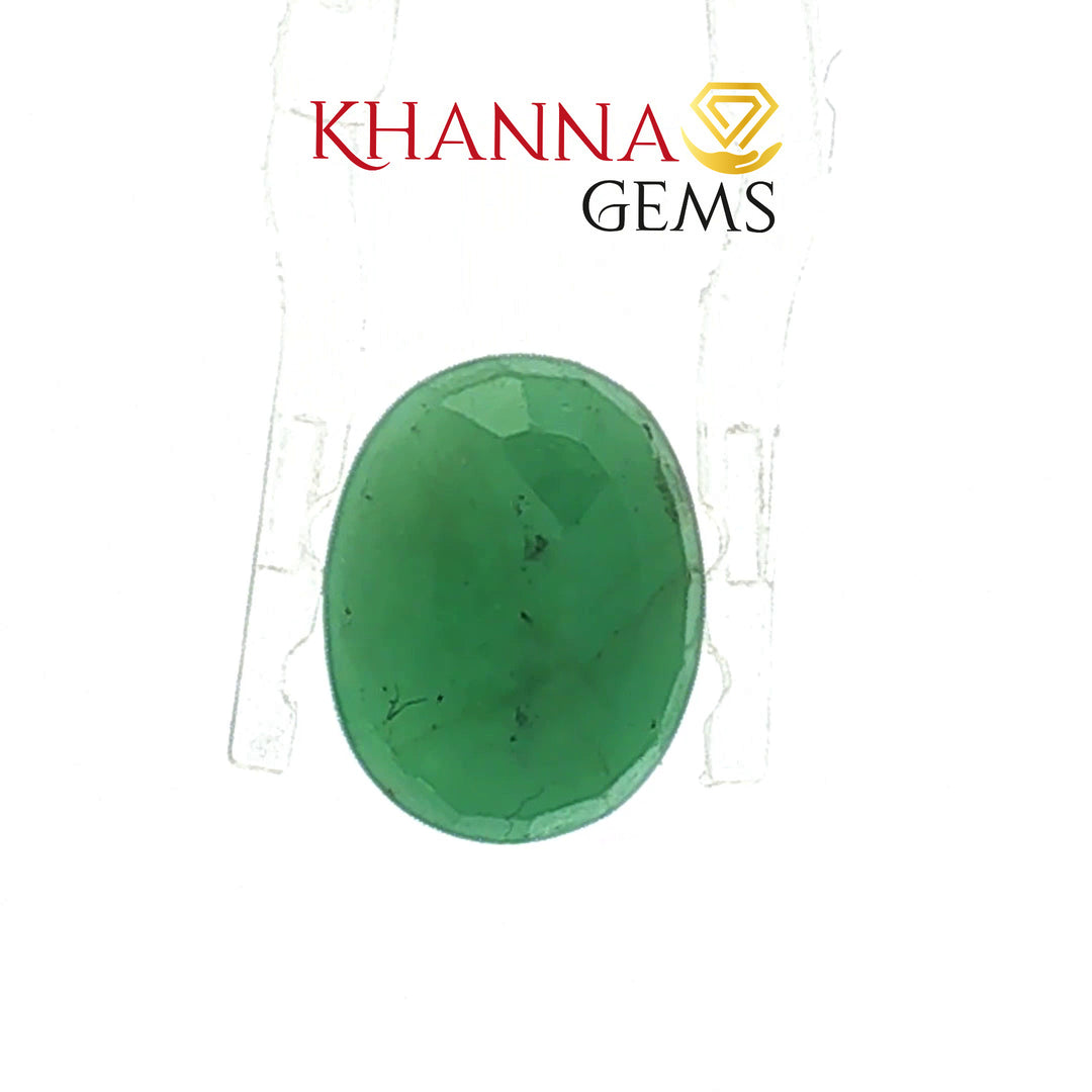 4.8/CT Natural Panna Stone with Govt. Lab Certificate-12313D49946