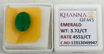 Load image into Gallery viewer, 3.72/CT Natural Panna Stone with Govt. Lab Certificate-12313D49947