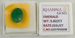 Load image into Gallery viewer, 5.82/CT Natural Panna Stone with Govt. Lab Certificate-12377D50208