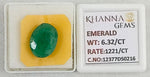 Load image into Gallery viewer, 6.32/CT Natural Panna Stone with Govt. Lab Certificate-12377D50216
