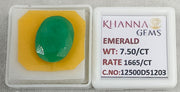 7.5/CT Natural Panna Stone with Govt. Lab Certificate-12500D51203