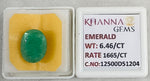 Load image into Gallery viewer, 6.46/CT Natural Panna Stone with Govt. Lab Certificate-12500D51204