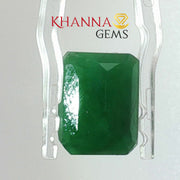 6.38/CT Natural Panna Stone with Govt. Lab Certificate-13108D53932
