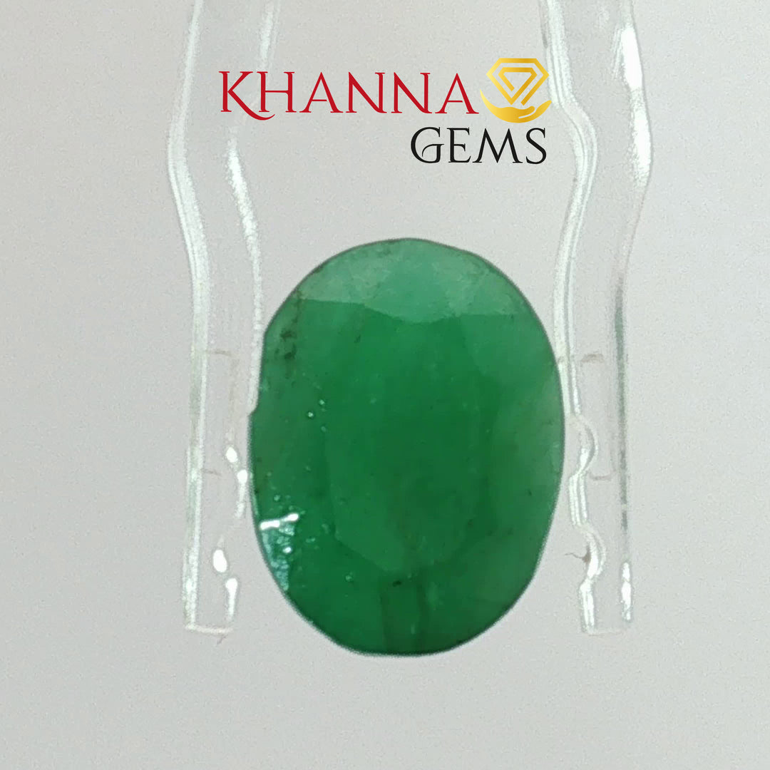5.77/CT Natural Panna Stone with Govt. Lab Certificate-13108D53941