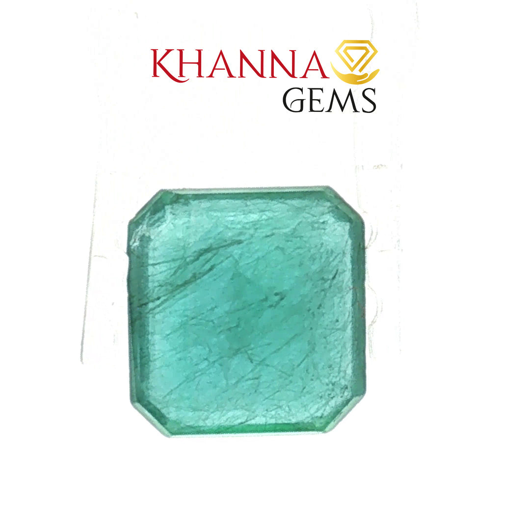 6.68/CT Natural Panna Stone with Govt. Lab Certified-13409D54724