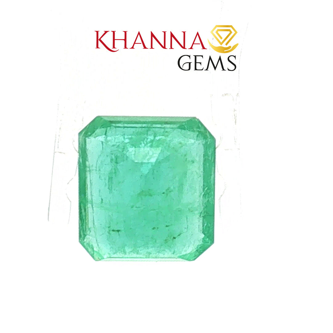 4.87/CT Natural Panna Stone with Govt. Lab Certificate (45510)