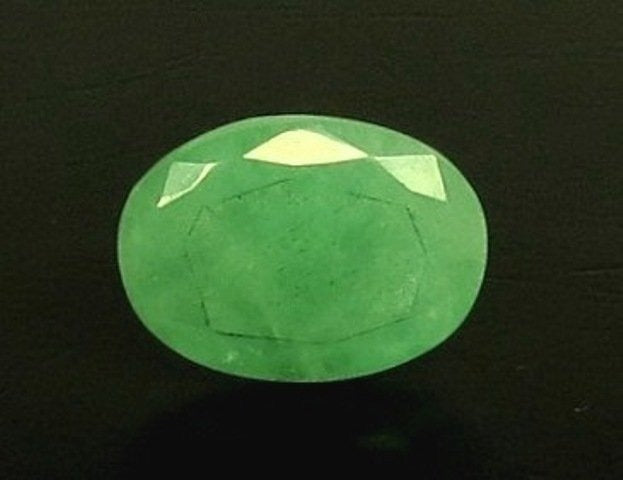 6.57/CT Natural Panna Stone with Govt. Lab Certificate (2331)