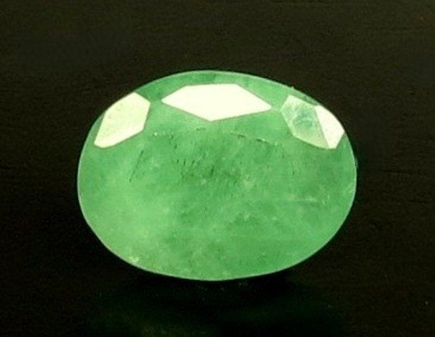 5.73/CT Natural Panna Stone with Govt. Lab Certificate (1665)