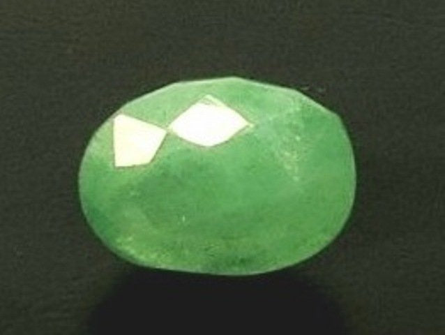 7.63/CT Natural Panna Stone with Govt. Lab Certificate (3441)