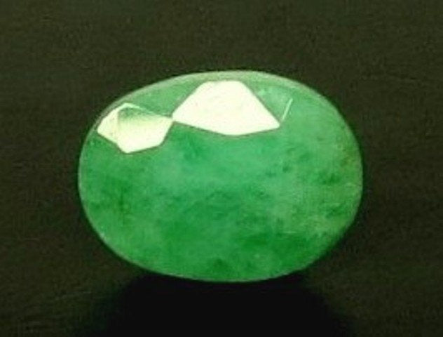 6.41/CT Natural Panna Stone with Govt. Lab Certificate (1665)