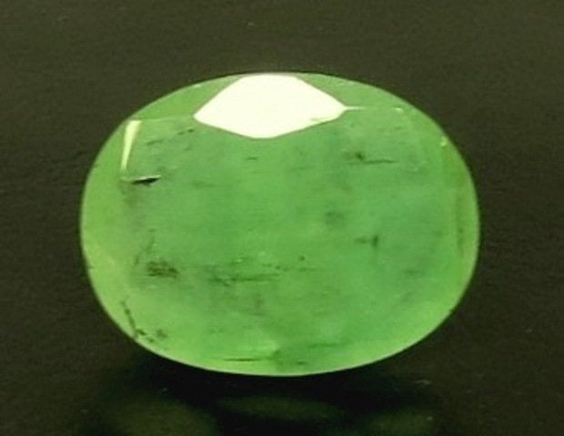 8.99/CT Natural Panna Stone with Govt. Lab Certificate (6771)
