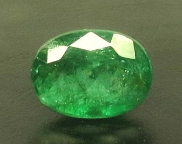 6.58/CT Natural Panna Stone with Govt. Lab Certificate (34410)