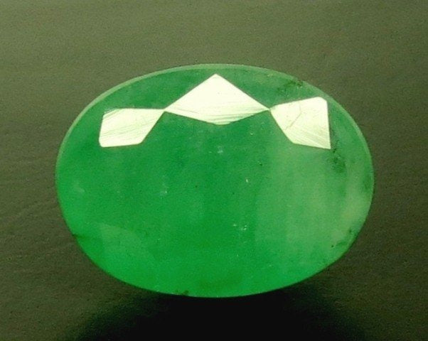 7.33/CT Natural Panna Stone with Govt. Lab Certificate (6771)